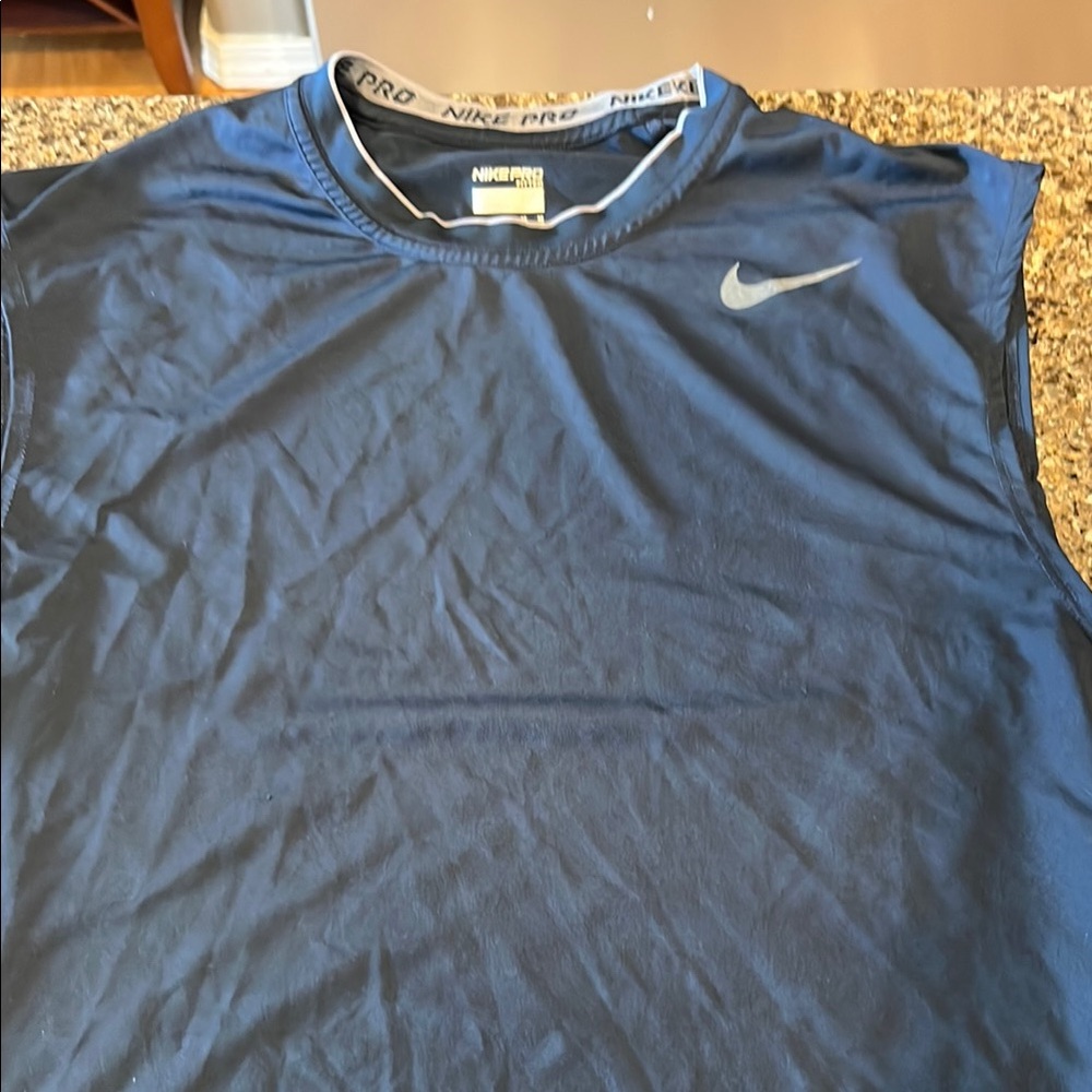 Nike Blue Athletic Tank Top Moisture-Wicking Design